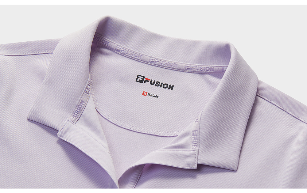 FILA FUSION LIFE FUSIONEER DOWNTOWN DRIFT Women Short Sleeve Polo (Violet / White)