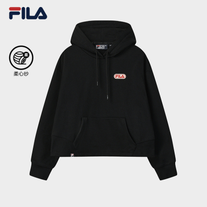 FILA CORE LIFESTYLE FILA ORIGINALE Women Hoodie (Black/Grey)