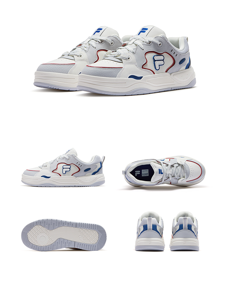 FILA CORE SKATEBOARDING Man Skate Shoes（Coral/Blue/White)