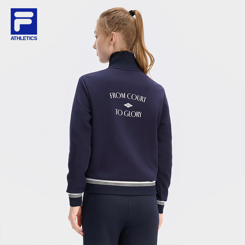 FILA CORE ATHLETICS TENNIS APRÈS-COURT Women Jacket (Navy) – FILA SG