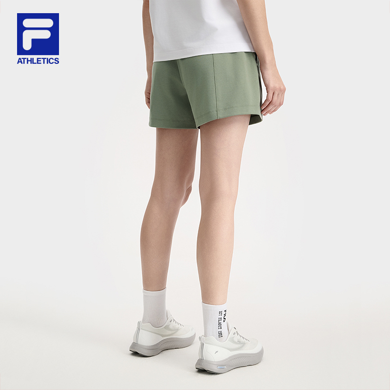 FILA CORE ATHLETICS FILA-FIT WOMEN Women Knitted Shorts (Black / Olive Green)