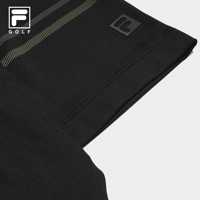 FILA CORE ATHLETICS GOLF BTB Elegant Duality Men Polo T-shirt (Black/Ash/White)