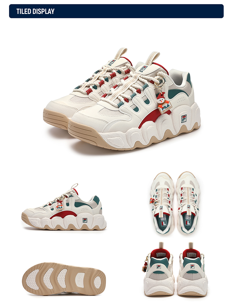 [Christmas Edition] FILA CORE CROISSANT XMAS FASHION ORIGINALE Women Sneakers in White Women Shoes