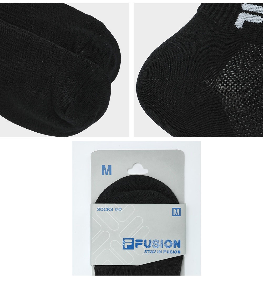 FILA FUSION INLINE  Unisex Socks (White / Black)