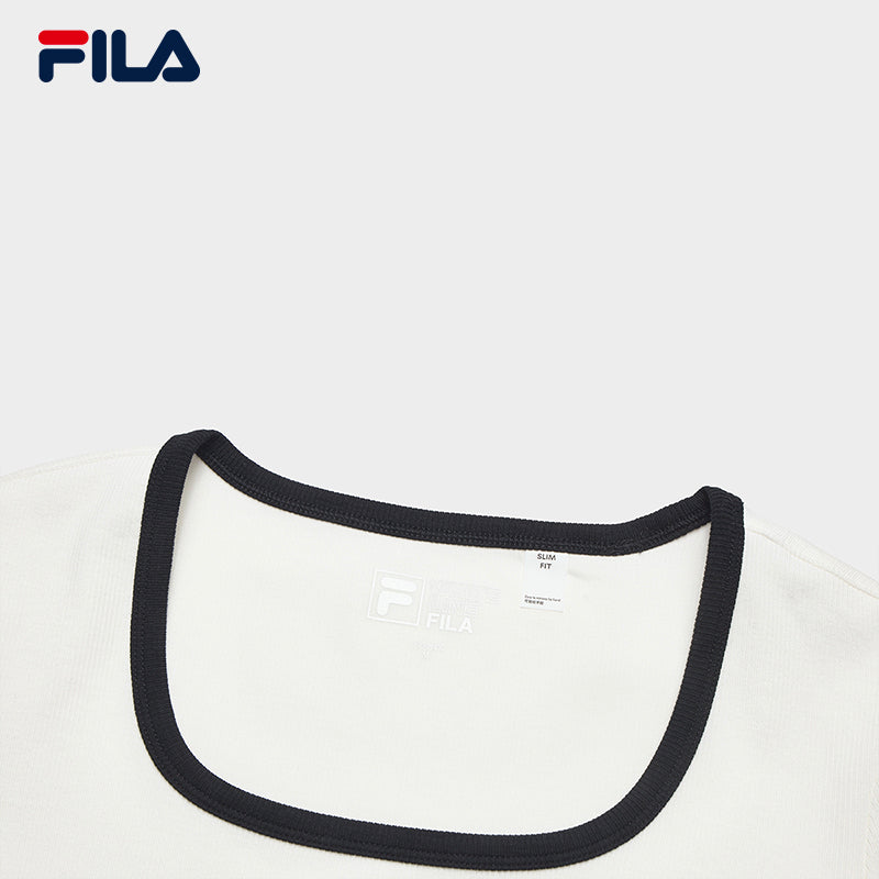 FILA CORE LIFESTYLE ORIGINALE SUMMER QUEST Women Short Sleeves T-Shirt (White / Green)