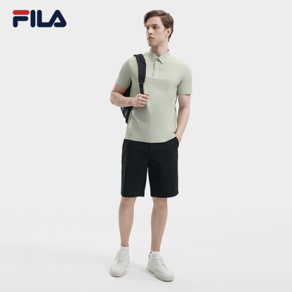 FILA CORE WHITE LINE BLUE Men Woven Pants in Black