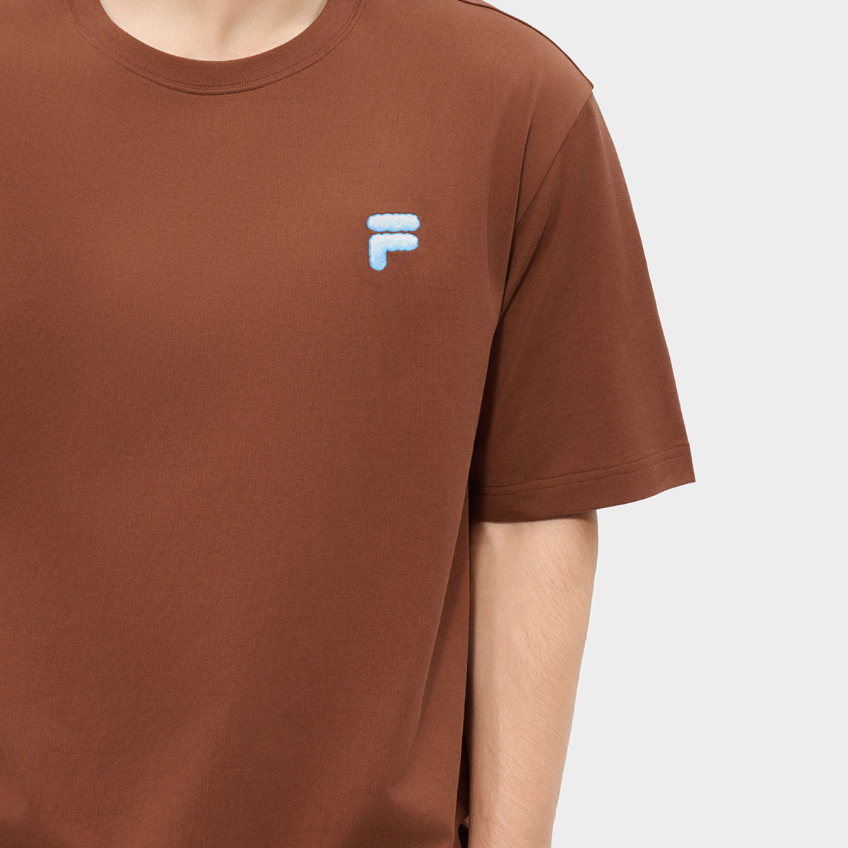 FILA FUSION INLINE Unisex Knitted Short Sleeve Top