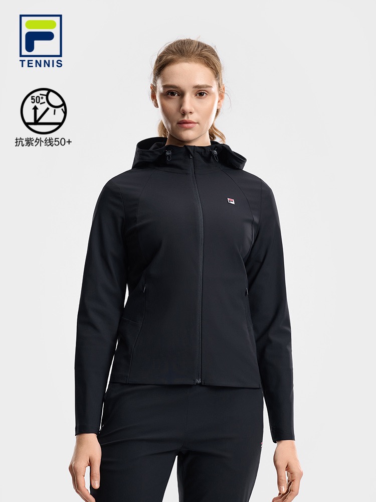 FILA WOMEN'S TENNIS Knitted Hooded Jacket