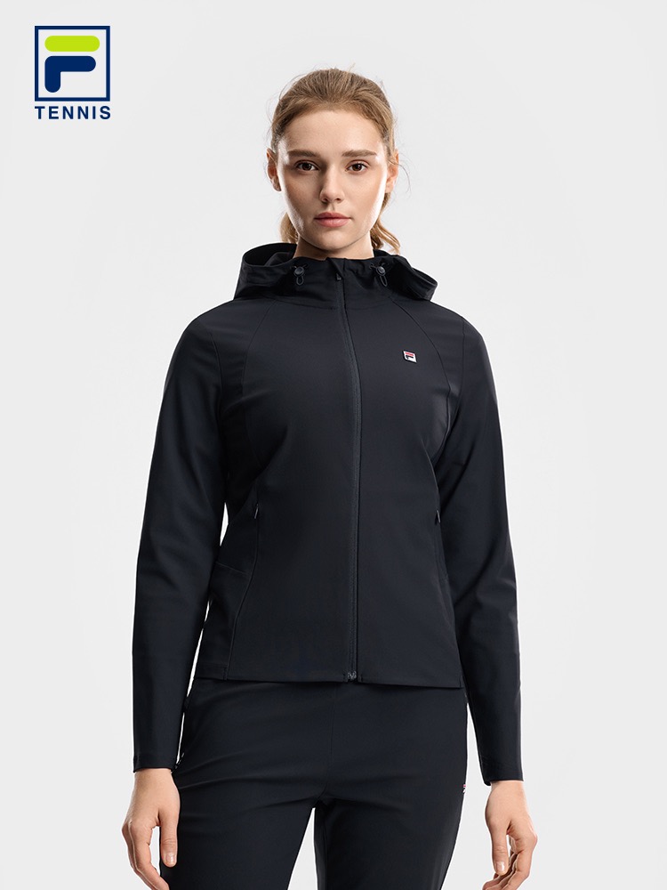FILA WOMEN'S TENNIS Knitted Hooded Jacket