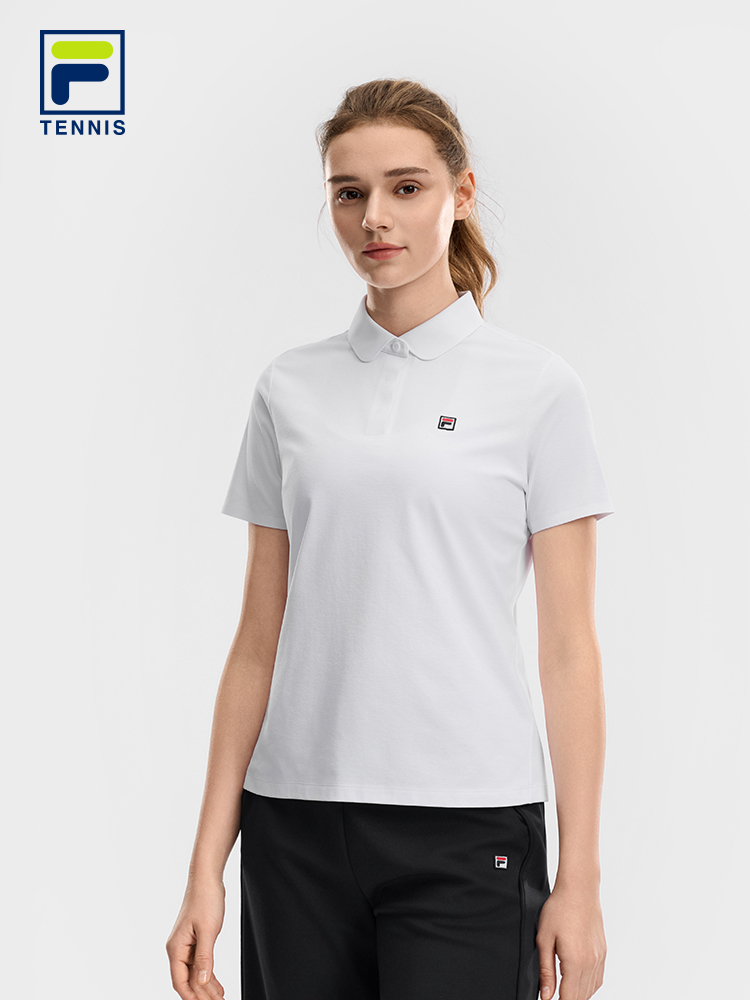 FILA WOMEN'S TENNIS Knitted Short Sleeve Polo Shirt