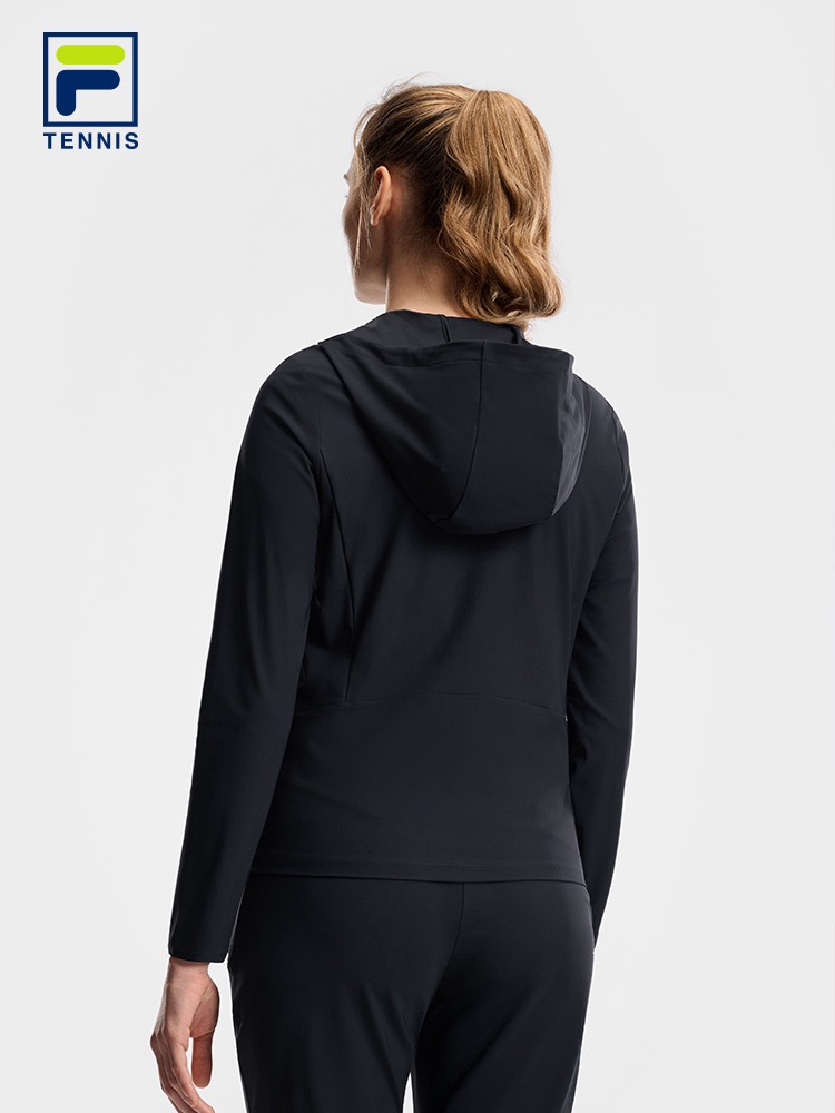 FILA WOMEN'S TENNIS Knitted Hooded Jacket