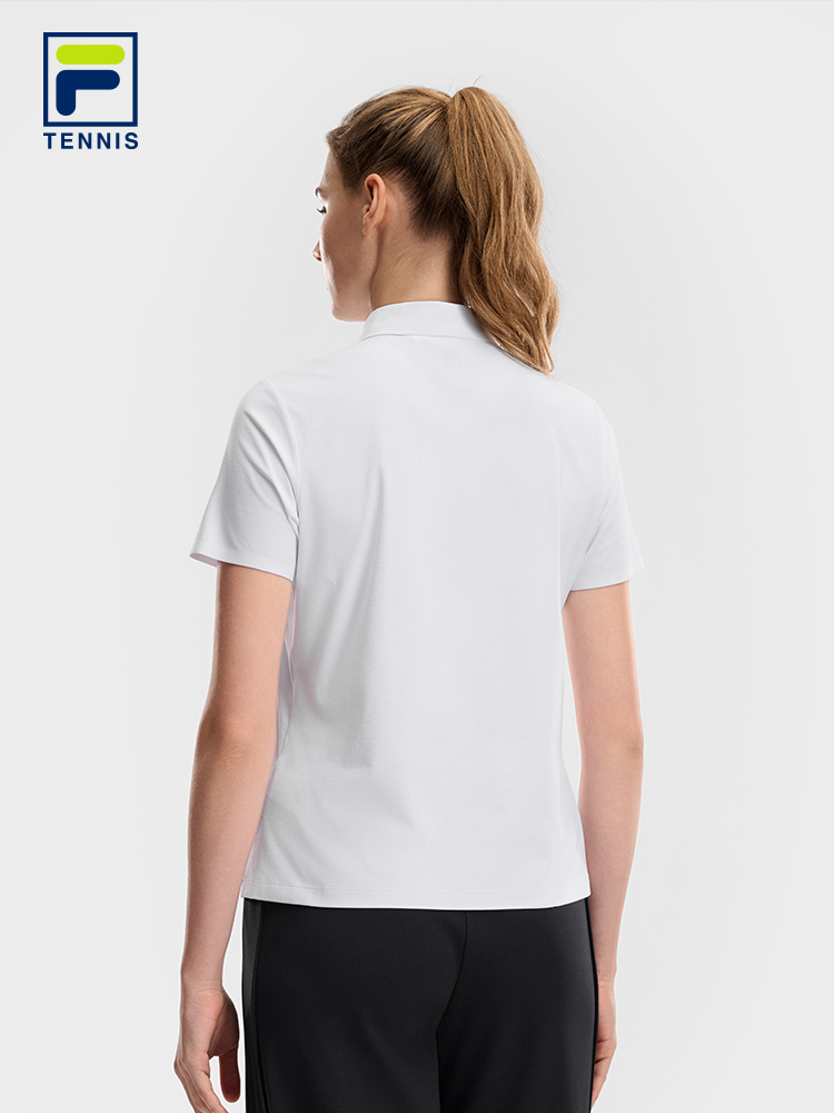FILA WOMEN'S TENNIS Knitted Short Sleeve Polo Shirt