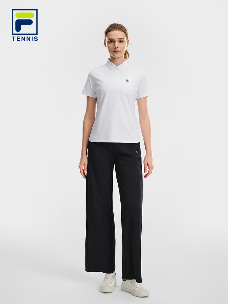 FILA WOMEN'S TENNIS Knitted Short Sleeve Polo Shirt
