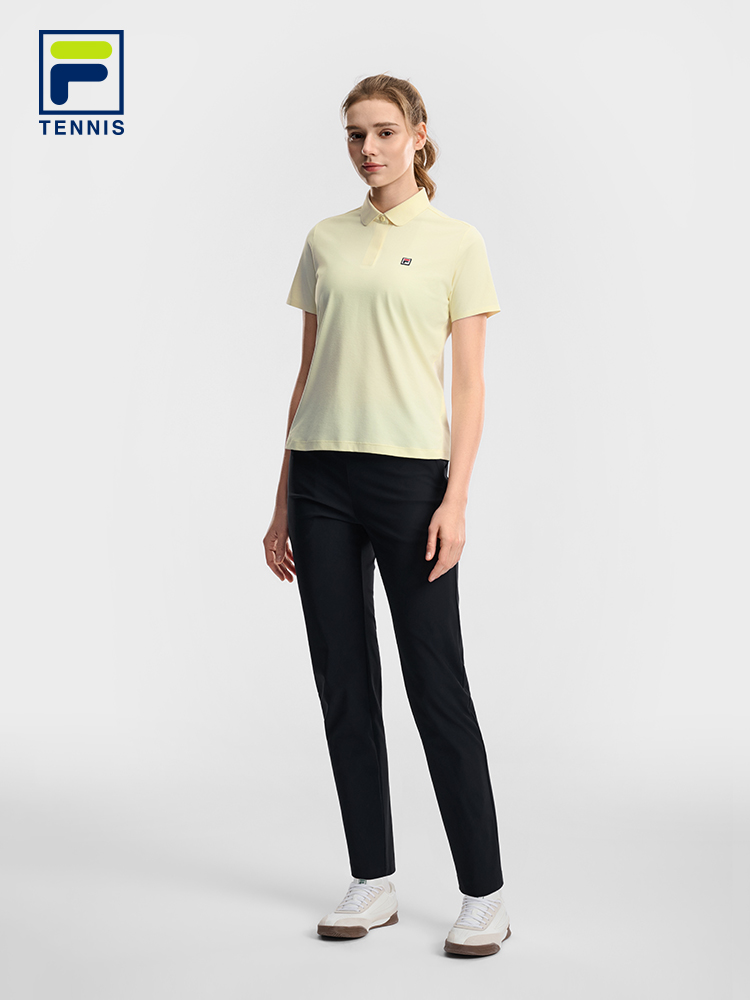 FILA WOMEN'S TENNIS Knitted Short Sleeve Polo Shirt