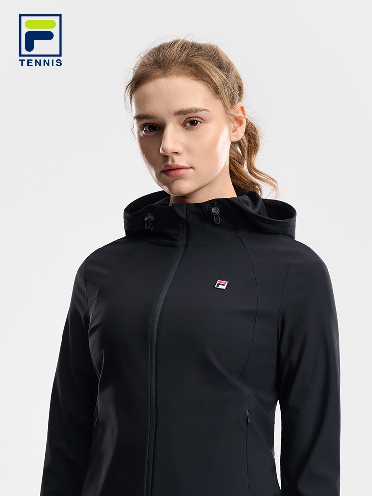 FILA WOMEN'S TENNIS Knitted Hooded Jacket
