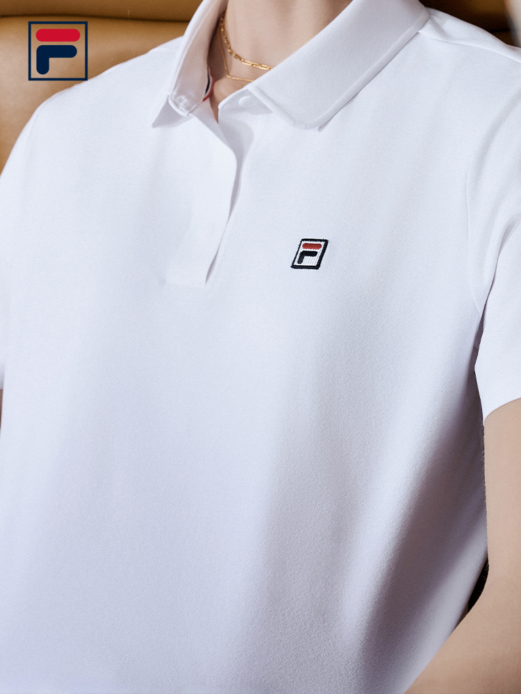 FILA WOMEN'S TENNIS Knitted Short Sleeve Polo Shirt