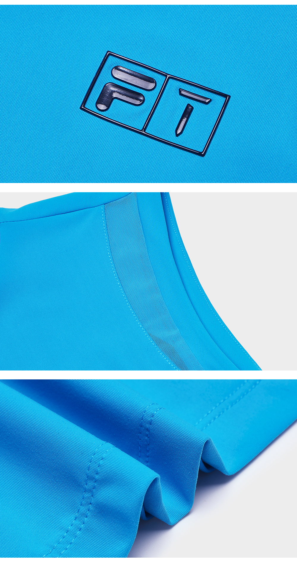 FILA CORE ATHLETICS GOLF (DP WORLD TOUR) Women Short Sleeve T-shirt (Blue)