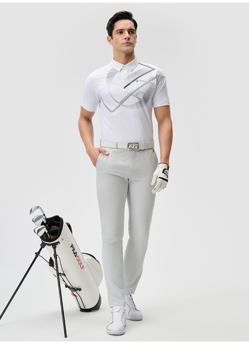 FILA CORE ATHLETICS GOLF2 Men Short Sleeve Polo (White)
