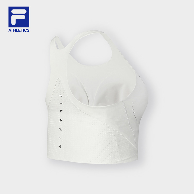 FILA CORE ATHLETICS FITNESS Women Sports Bra in White
