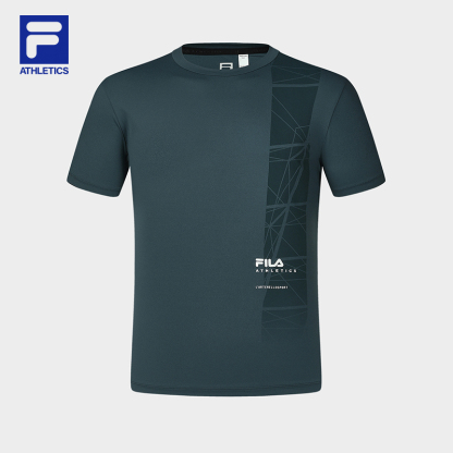 FILA CORE BLACK ATHLETICS FITNESS Men Short Sleeve T-shirt in Green