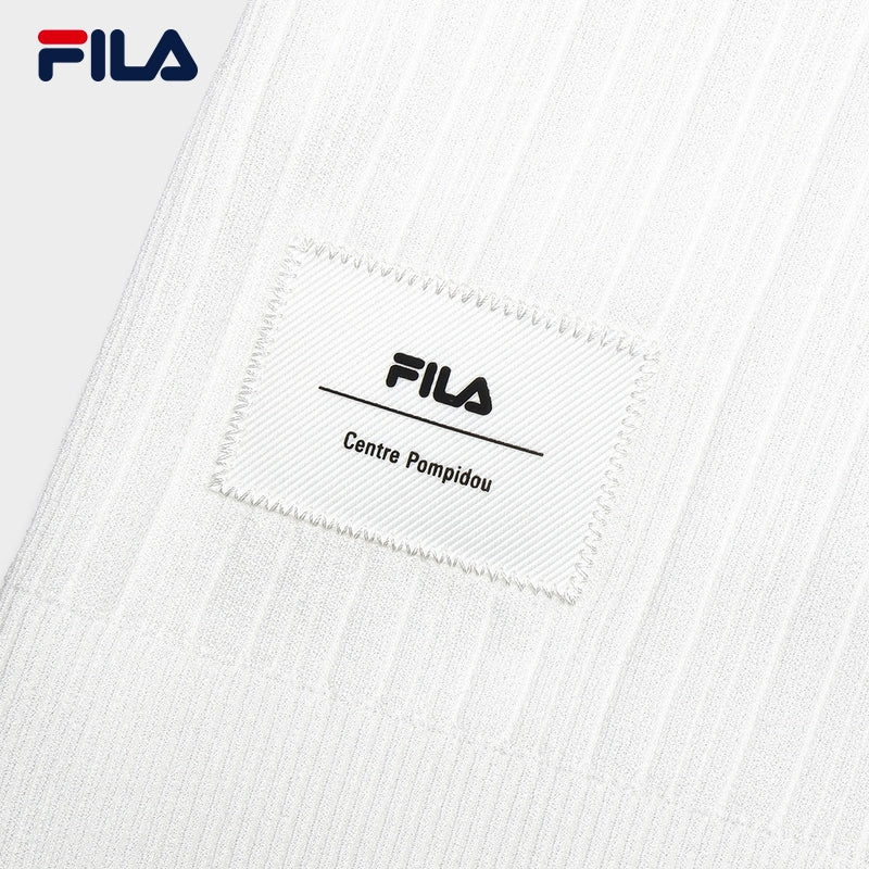 FILA CORE LIFESTYLE HERITAGE Women Knit Top (White)