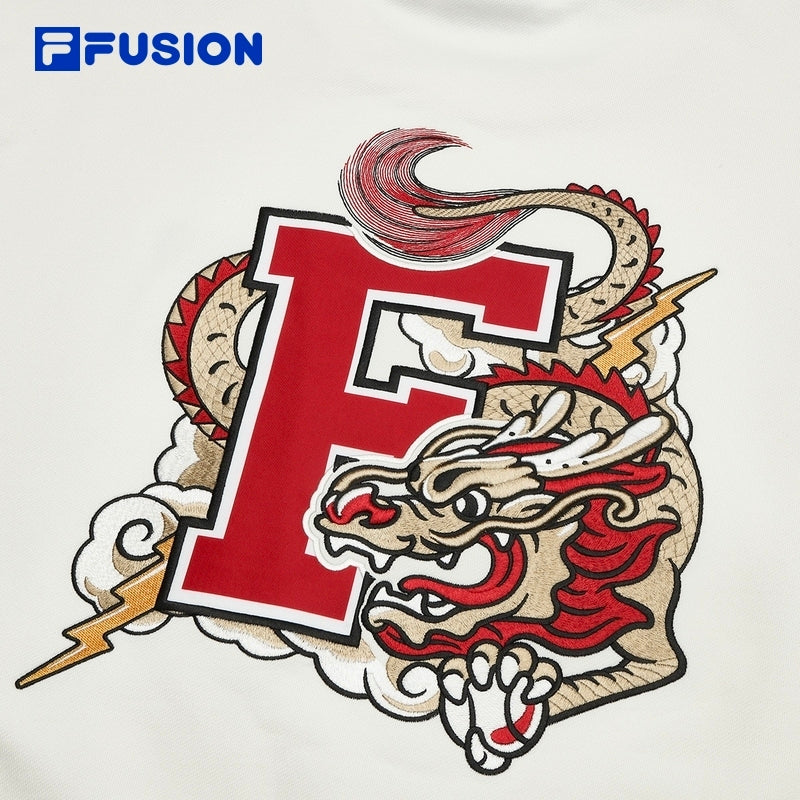 FILA FUSION  INLINE CULTURE Men's Pullover Sweater in White
