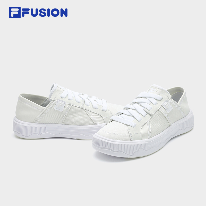 FILA FUSION POP III SE FUSION SKATEBOARDING Women's Lifestyle Sneakers (Black / White / Yellow Shoes)