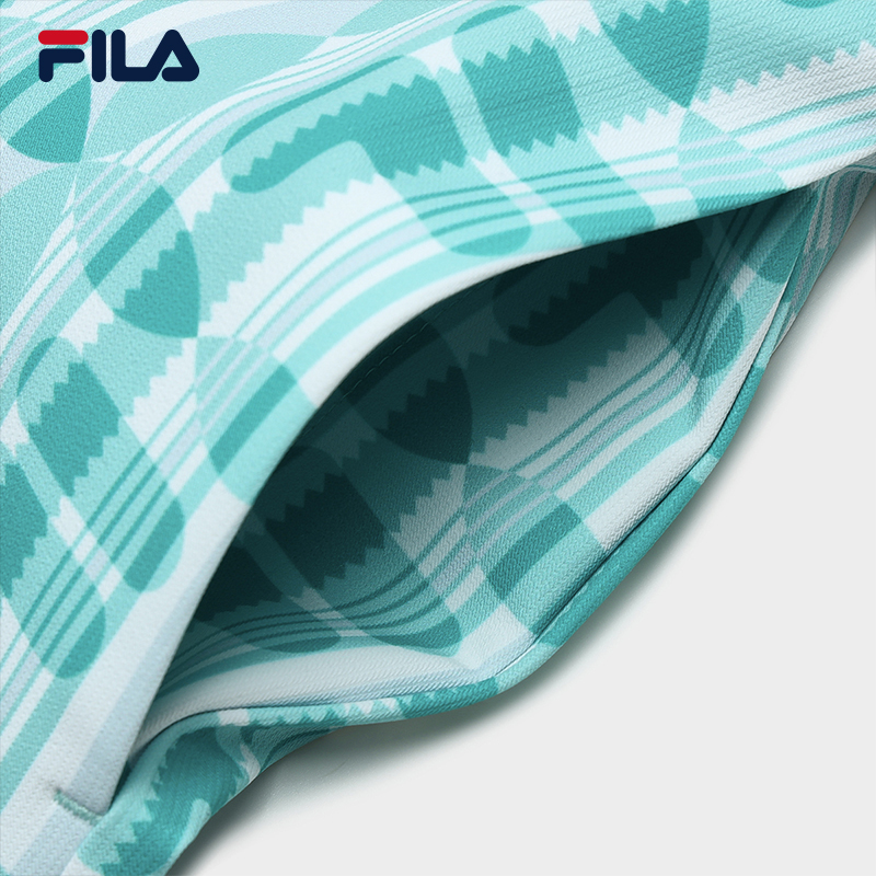 FILA CORE WHITE LINE EMERALD Women Woven Shorts in Full Print
