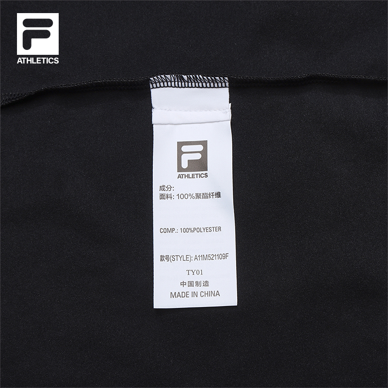 FILA CORE ATHLETICS FITNESS BLACK MEN SPACE DRIOD Men Short Sleeves T-Shirt (Black / Blue / White)