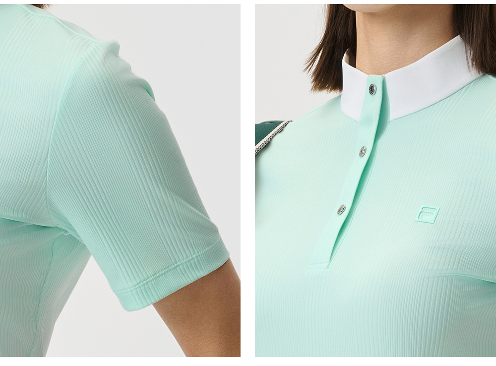 FILA CORE ATHLETICS GOLF Women Short Sleeves T-Shirt (Turquoise / White)