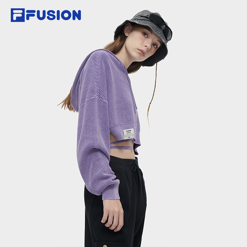 FILA FUSION INLINE WORKWEAR Women's Knit Sweater in Purple