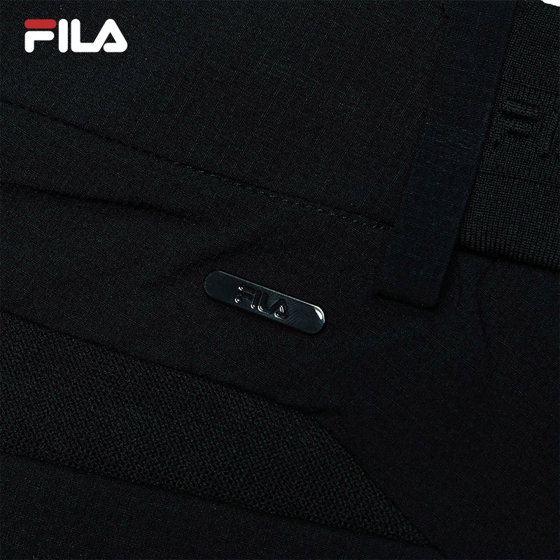FILA CORE WHITE LINE BLUE Men Woven Pants in Black