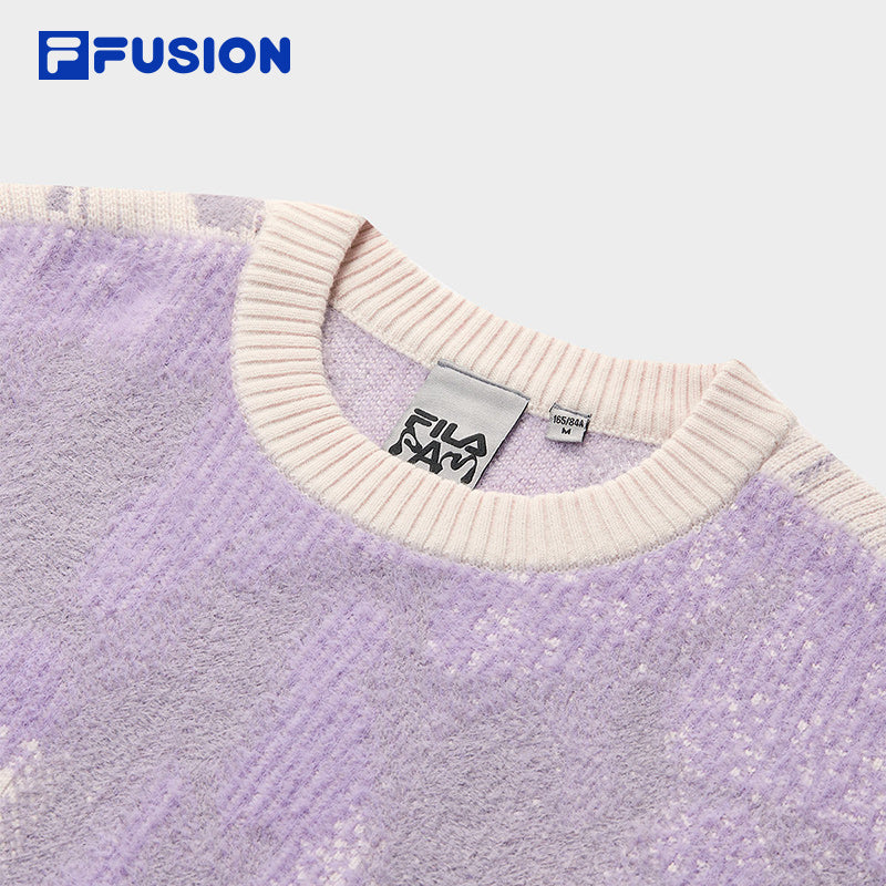 FILA FUSION CROSS OVER FILA FUSION X P.A.M DOWN TO EARTH Women Knit Sweater (Purple)
