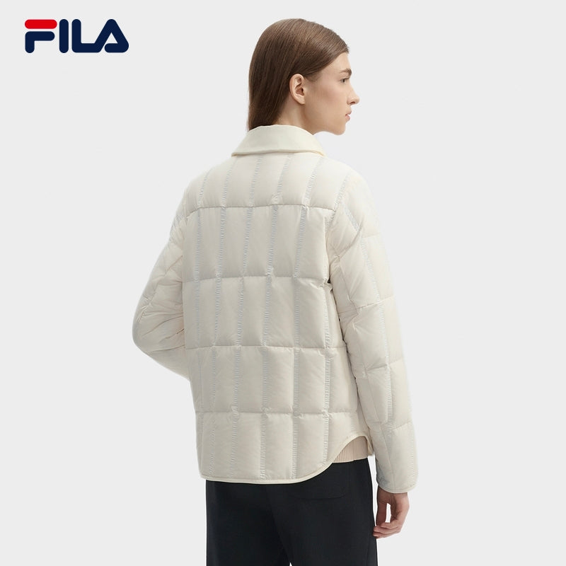 FILA CORE LIFESTYLE WHITE ORTISEI Women Down Jacket (Ash