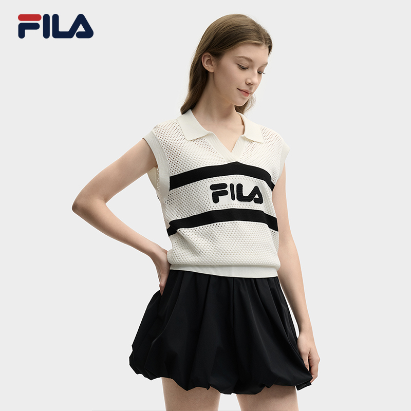 FILA CORE LIFESTYLE ORIGINALE DREAMS ON THE COURT Women 2-piece Top (White)