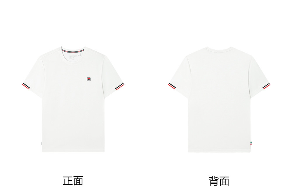 FILA CORE LIFESTYLE SETTANTA Men Short Sleeves T-Shirt (Navy / White)