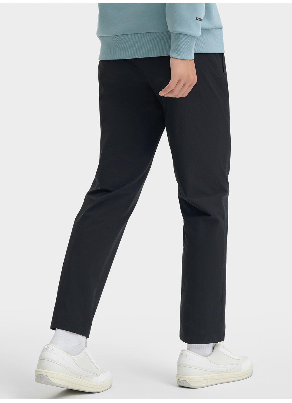 FILA CORE LIFESTYLE WHITE LINE GRENOBLE Men Woven Pants (Black)