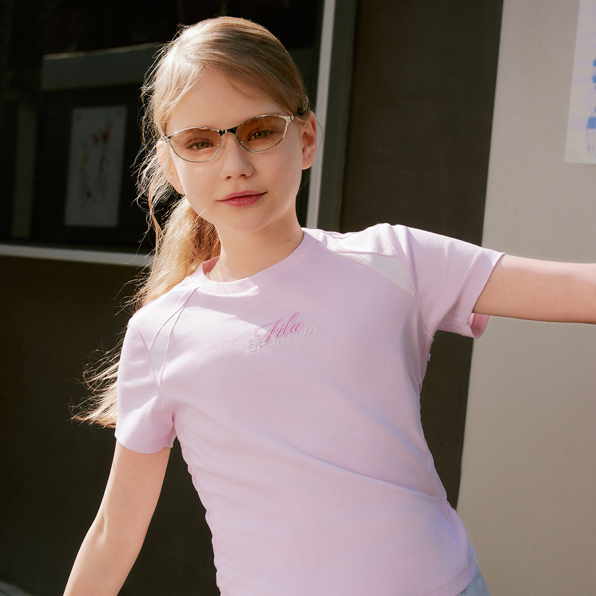 FILA KIDS ORIGINALE Girls Short Sleeves T-Shirt