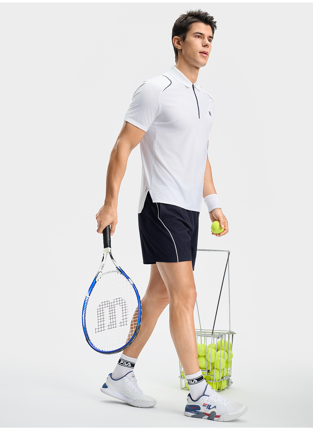 FILA CORE ATHLETICS TENNIS1 ART IN SPORTS Men Woven Shorts (Navy)