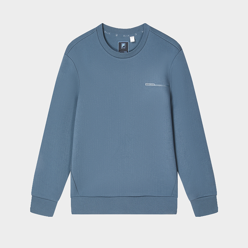 FILA CORE NORDIC POLAR LIGHT & ICEBREAKER CRUISE WHITE LINE BLUE Men Pullover Sweater in Blue