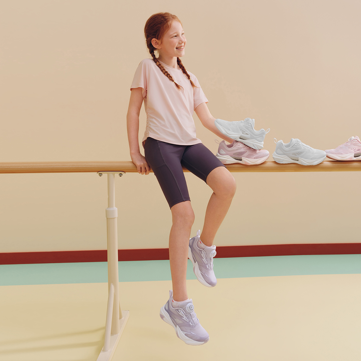 FILA KIDS HERITAGE Girls Retro Running Shoes