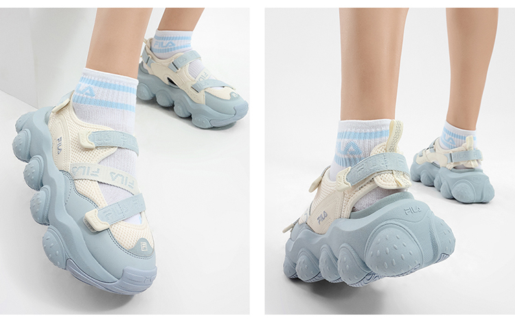 [RESTOCK] FILA CORE FRAGOLA FASHION MODERNO Women Sandal Shoes Beach Outdoor (Black/White-Blue/ Cream-Brown)