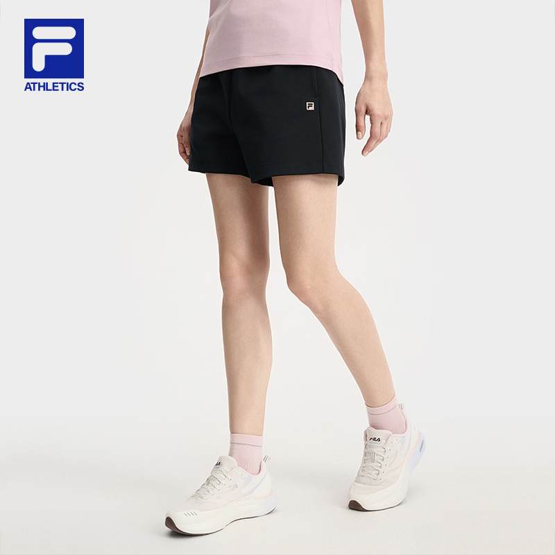FILA CORE ATHLETICS FILA-FIT WOMEN Women Knitted Shorts (Black / Olive Green)