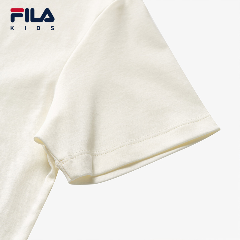 FILA KIDS WHITE LINE x RMN Boys' Printed Short Sleeve T-Shirts (Multi-Colors and Designs Available - White/Yellow/Blue)