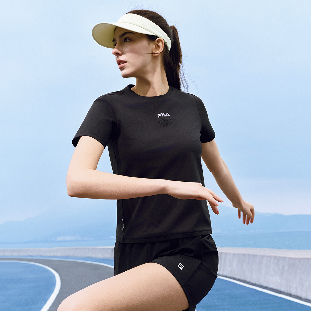 FILA WOMEN'S FITNESS Knitted Short Sleeve Top