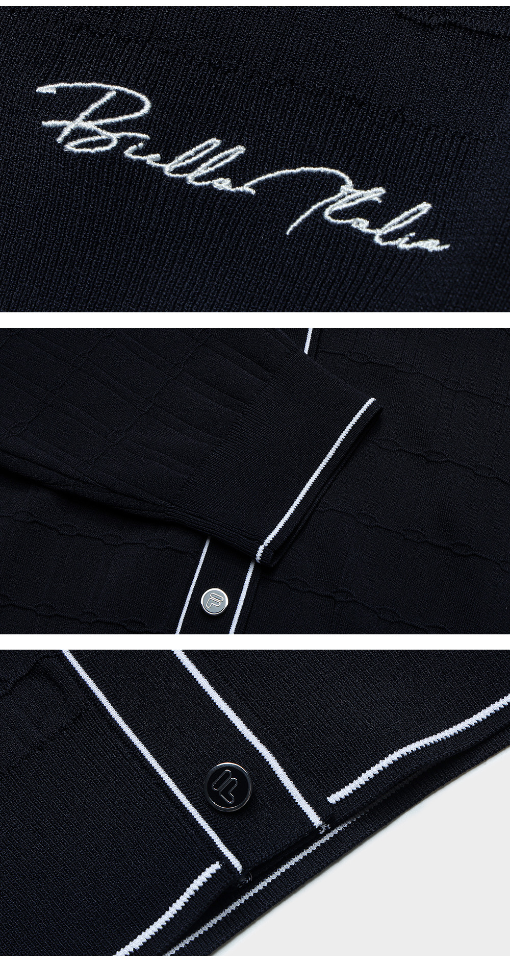 FILA CORE LIFESTYLE WHITE SPORTY & LUXURIOUS Women Jacket (Navy)