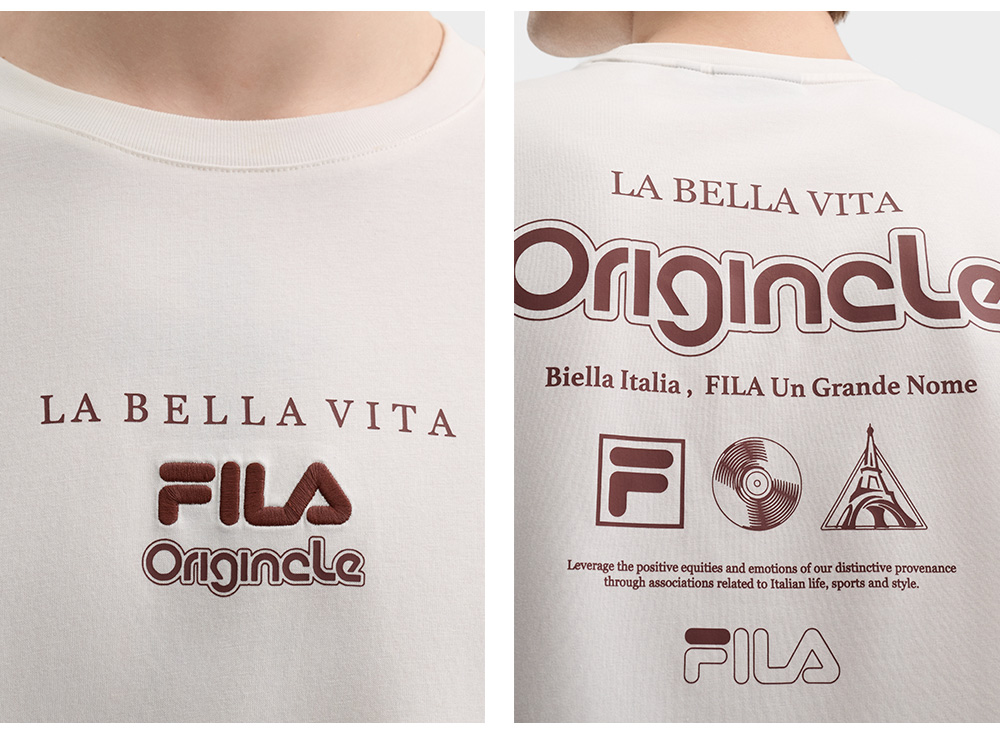 FILA CORE LIFESTYLE ORIGINALE FÊTE DE LA MUSIQUE Men Long Sleeve Tee (Ash)