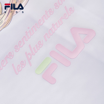 FILA KIDS WHITE LINE x RMN Girls Sun Protection Jacket with Hood in White