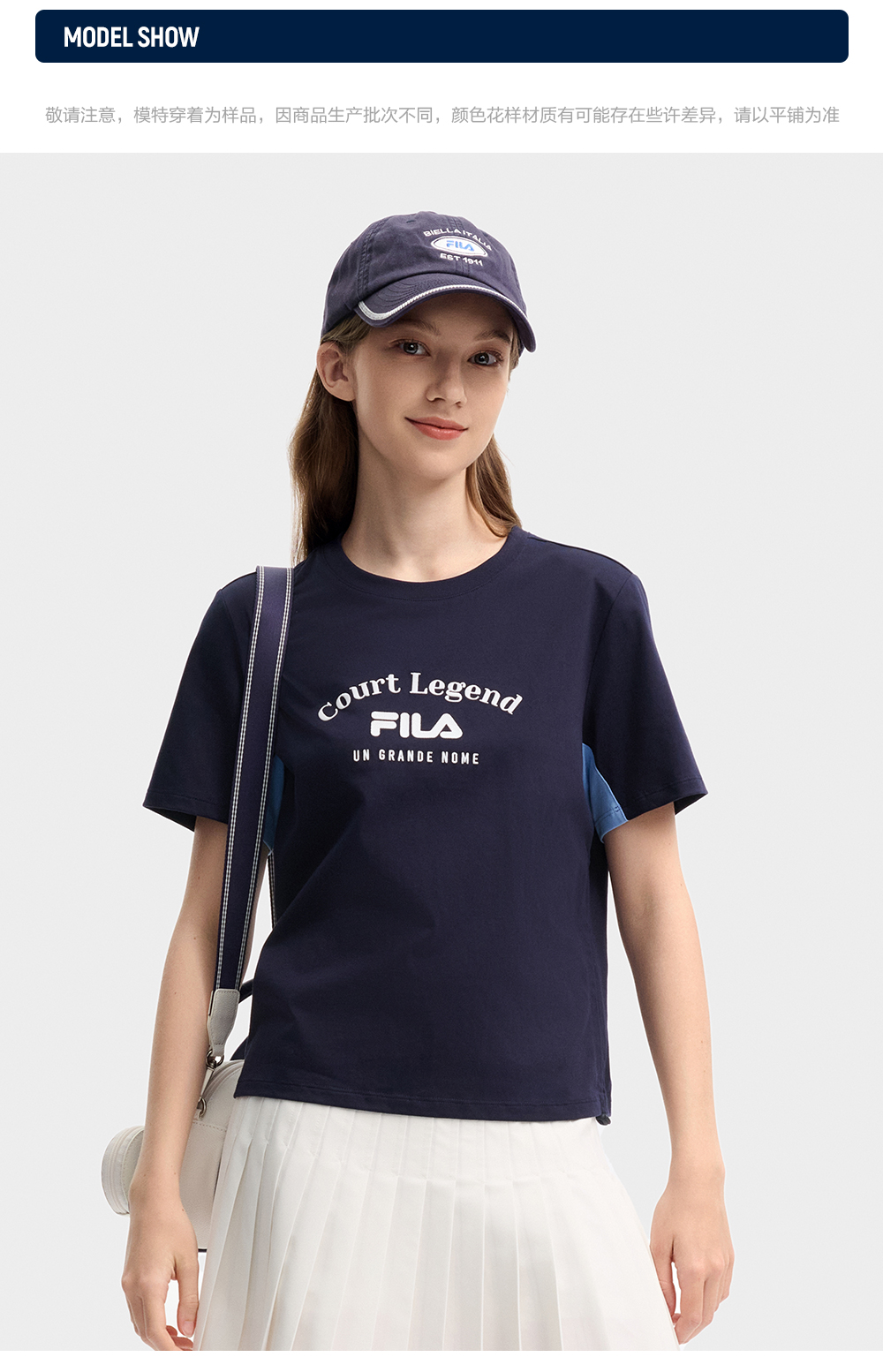 Amazon | [FILA] レディース プリントロゴTシャツ VL2884 20B
