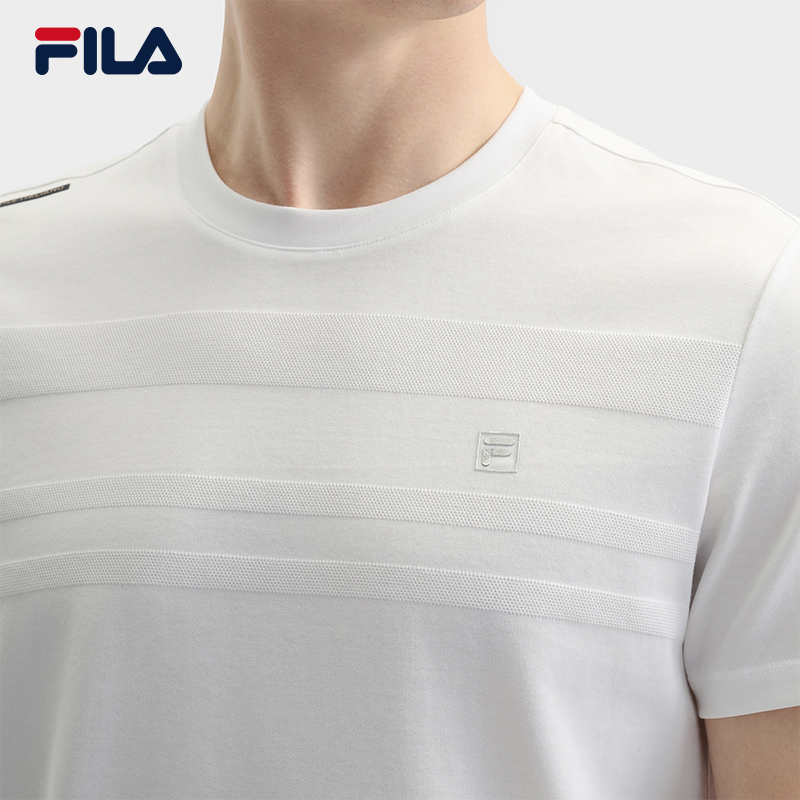 FILA CORE LIFESTYLE WHITE EVERYDAY ELEGANCE Men Short Sleeves T-Shirt